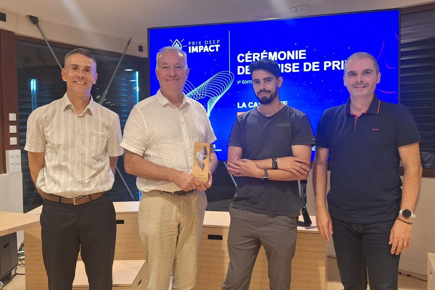 Denis Genon Catalot and Karem Hafsi receive prize