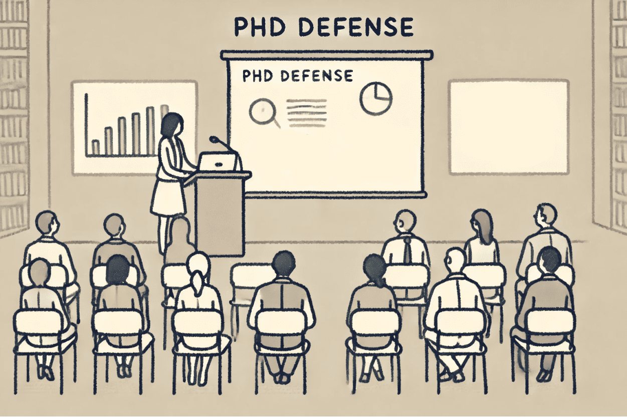 phd defence illustration